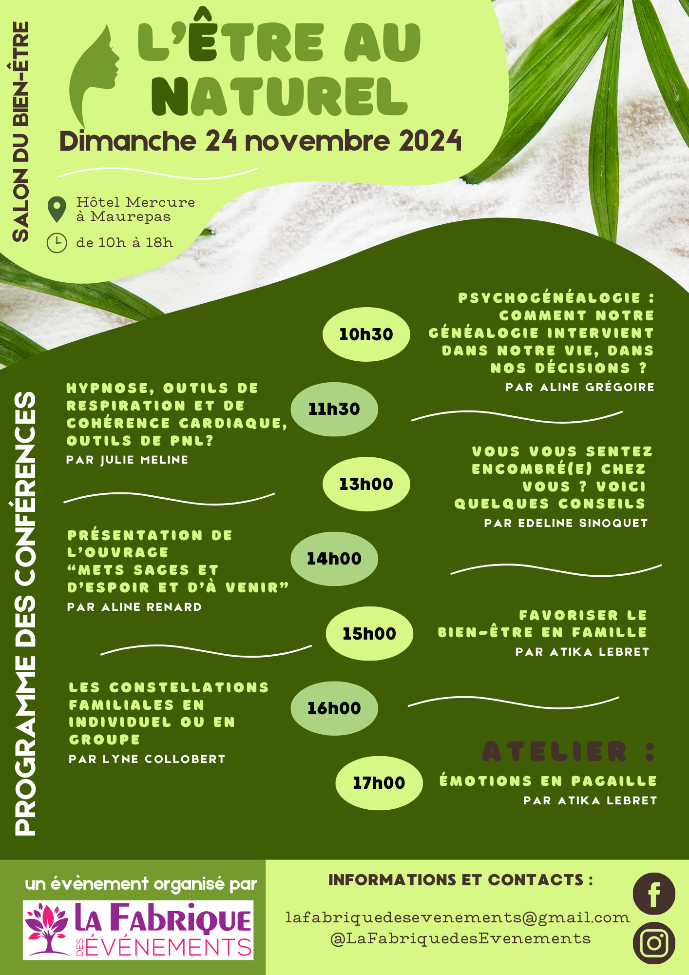 Programme Conférences L'Etre au naturel (2)
